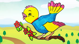Top 20 bird coloring pages for preschoolers: Coloring Bird Colorful Bird Learn To Color Birds Coloring Pages Videos For Children Learn Colors Youtube