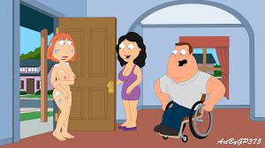 Xbooru - bonnie swanson breasts dress erect nipples family guy gp375 joe  swanson lois griffin nipples nude thighs | 765019