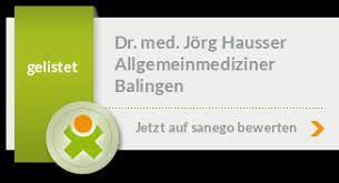 Besuchen sie diese site für details: Dr Med Hausser Allgemeinmediziner In Balingen Sanego