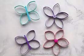 Toilet paper roll flowers craft. Paper Roll Flowers The Best Ideas For Kids Paper Roll Crafts Spring Crafts For Kids Toilet Paper Roll