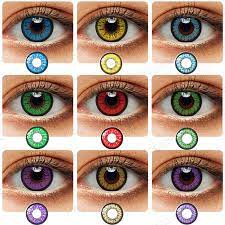 Best colored contacts brand for cosplay. 1pair Color Contact Lenses For Eyes Cosplay Colored Contacts Non Prescription Halloween Eye Contacts With Color Lenses Blue Gray Gethealthydeals