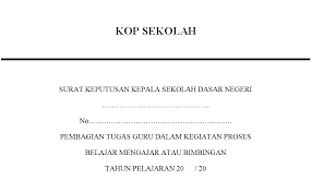 Panitia ujian nasional/ujian sekolah tahun pelajaran 2011/2012; Surat Keputusan Sk Pembagian Tugas Mengajar Guru