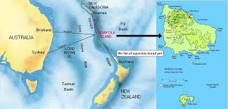 Norfolk island is an island in melanesia, administered as part of new south wales in australia. Norfolk Island Map