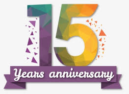 What is your favourite type of art to create? Anniversary Clipart 15 Year Anniversary 15 Year Transparent 15 Years Anniversary Logo Png Png Download Kindpng