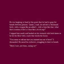 Claire And Jamie Fraser You Mean To Tell Me That You Married Me Out Of Love From Cross Stitch Outla Outlander Quotes Outlander Book Series Outlander Book