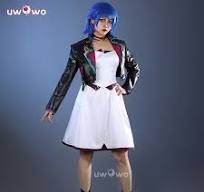 Uwowo Collab Series: LOL Arcane S2 Powder/Jinx Alternative Universe AU  Party Dance Dress XS-XXXL