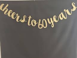 60th Birthday Banner With Picture Cheers To 60 Years Banner 60th Birthday Party 60th Etsy 60th Birthday Banner 60th Birthday Ideas For Mom 60th Birthday