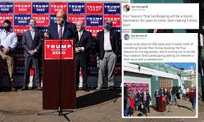 See a recent post on tumblr from @mysharona1987 about giuliani. Rudy Giuliani Mocked After Trump Press Conference In Parking Lot Daily Mail Online