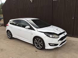 2017 Ford Focus St Line 1 5 Ecoboost White Unrecorded Damaged Salvage Repairable Ford Focus St Ford Focus Ford