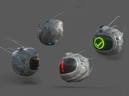 Scifi Futuristic Drone Robot 3d Model In 2020 Futuristic Technology Drones Concept Futuristic