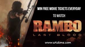 Last blood (2019) rambo must confront his past and unearth his ruthless combat skills to exact revenge in a final mission. Easkme Giveaway Win Rambo Last Blood 40 Free Movie Tickets Easkme How To Ask Me Anything Learn Blogging Online