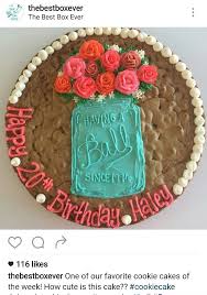 Flower Cookie Cake Cookie Cake Designs Cookie Cake Cookie Cake Decorations