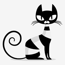 Manga fille cheveux blancs gothique chapeau neko. Dessin Anime Chat De Dessin Anime Chat Chat Noir Et Blanc Clipart Chat Noir Et Blanc Chat Noir Et Blanc Png Et Vecteur Pour Telechargement Gratuit
