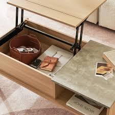 Here, i have listed down the top 10 best coffee tables with storage in 2021. Harmati Lift Top Coffee Table With Storage Lift Up Living Room Table For Small Spaces Mid Century Modern Pop Up Rising Adjustable Center T Furniture Living Room Furniture Ekoios Vn