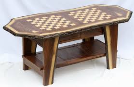 Large Game Table With Two Playing Boards Live Edge Walnut And Birds Eye Maple 59 1 2 X 27 3 4 X 24 1 8 Tru Oil Finish Table Table Games Coffee Table