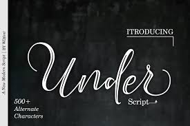 Inspired by argentina and its culture, alejandro paul's candy script captures the country's spirit. Under Script Font By Wdfont Creative Creative Fabrica Text Overlay Stylish Text Script