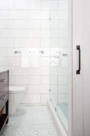 Rebecca Foster Design Transitional Meets Contemporary White Subway Tile Shower Gorgeous Bathroom Tile Large Bathrooms