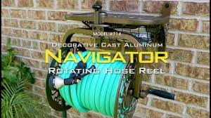 Maybe you would like to learn more about one of these? 714 Decorative Cast Aluminum Navigator Rotating Hose Reel
