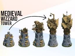 In this video i will show you how to build a fantasy house. Medieval Fantasy Mage Tower Build Stages Minecraft Building Inc