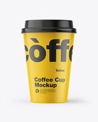 Matte Coffee Cup Mockup In Stationery Mockups On Yellow Images Object Mockups