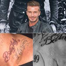David beckham s coolest tattoos in pictures fashionbeans. David Beckham S Tattoos Pictures Popsugar Celebrity