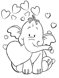 Welcome to the elephant coloring section, you can find a wide variety of fun elephant coloring. Online Coloring Pages Love Coloring Love The Elephant Valentines Day