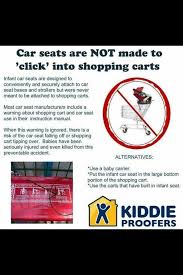 Car Seats And Shopping Carts Don T Jive Carseat Safety Baby Car Seats Car Seat Base