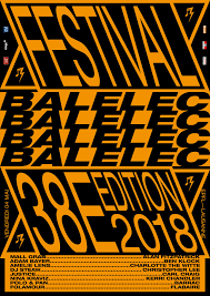 Festival Balelec 2018 On Behance Poster Layout Typography Design Punk Design