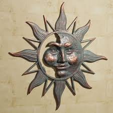 Half Face Sun Indoor Outdoor Metal Wall Art Outdoor Wall Art Outdoor Metal Wall Art Outdoor Wall Decor