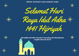 Ucapan Selamat Hari Raya Idul Adha 1441 Hijriyah 2020