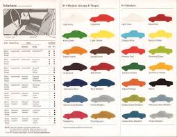 1973 porsche colors brochure 1973 porsche 911 porsche