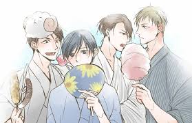 Jirou Alpha X Aoi Omega Kudo Alpha X Miyauchi Beta Manga Kashikomarimashita Destiny Karakter Animasi Animasi