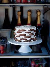 Ice Box Cake Recipe From Fast Cooking By James Martin Cooked Recipe Icebox Cake Icebox Cake Recipes Cake Recipes