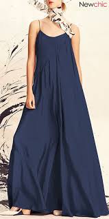Fashion Spaghetti Straps Solid Color Plus Size Maxi Dress Maxi Shift Dress Plus Size Maxi Dresses Cami Maxi Dress