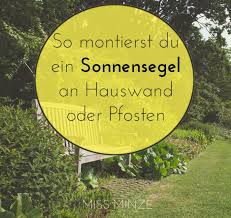 Ein Sonnensegel An Holzpfosten Befestigen So Geht S Sonnensegel Garten Sonnensegel Und Sonnensegel Terrasse