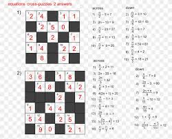 Whether the skill level is as a beginner or something more advanced, they're an ideal way to pass the time when you have nothing else to do like waiting in an airport, sitting in your car or as a means to. Linear Equation Text Png 1382x1120px Linear Equation Algebra Crossword Equation Equation Solving Download Free