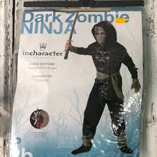 Dark Zombie Ninja Costume Nwt