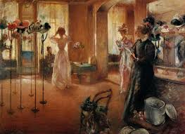 The Hat Shop By Henry Tonks 1892 Fashion Painting Painting Famous Art