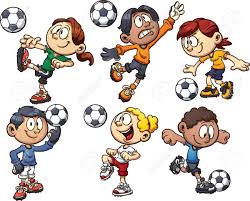 100 28 chibi kinder sport. Cartoon Kinder Spielen Fussball Vector Clip Art Illustration Mit Einfachen Farbverlaufen Jeweils Auf Einer Separaten Ebene Lizenzfrei Nutzbare Vektorgrafiken Clip Arts Illustrationen Image 28517090