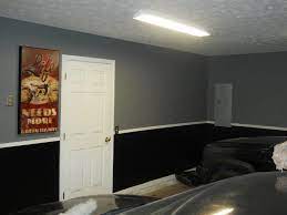 Garage Paint Love This Idea Of A Two Tone Look Definitely Considereing Garage Paint Garage Interior Home