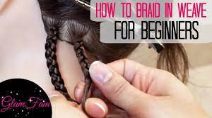 Work section by section, parting a small, smooth section of your natural hair. How To Braid In Weave For Beginners Youtube