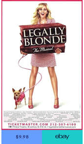 Legally Blonde The Musical Broadway Movie Poster 11 X 17 A Usa New Legally Blonde Musical Broadway Posters Broadway Musicals Posters