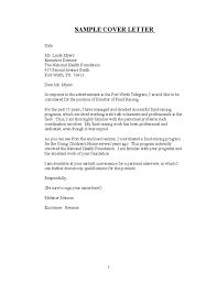 This cover letter was written by resumemycareer's staff of professional resume writers, and demonstrates how a cover letter for a executive director of human services cover letter sample should properly be created. Sample For Resume Cover Letter Free Download