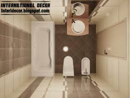 3d Tiles Design For Small Bathroom Design Ideas Cream Brown Ceramic Tiles For Baths Small Bathroom Small Bathroom Styles Brown Tile Bathroom