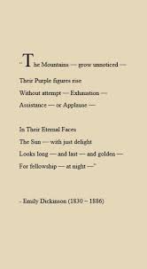 The Mountains Emily Dickinson Poetry Words Dickinson Poems Poems