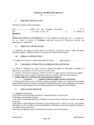 Contract de prestări de servicii. Model Contract Prestare Servicii Traduceri