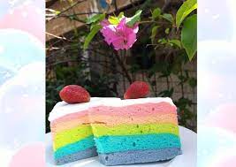 2 butir telur 160 gr gula pasir 250 gr. Resep Bolu Kukus Putih Telur Rainbow Cake Anti Gagal Kreasi Masakan