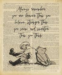 It's amazing what you can find in the woods! Winnie The Pooh Quote Digital Art By Trindira A