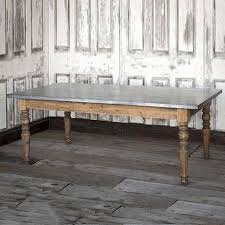 Park Hill Zinc Top Farmhouse Table Zinc Dining Tables Farmhouse Table Chairs Farm Table