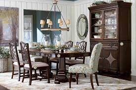 Fabric Covered Head Table Chairs Combined With Regular Fabulous Bassett Furniture Dining Dining Room Table Pedestal Dining Table
